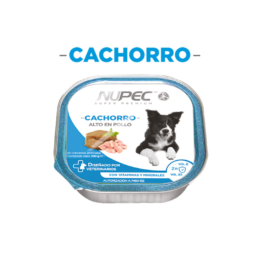 Caja x4 pz Nupec Alimento Humedo para Perro Cachorro