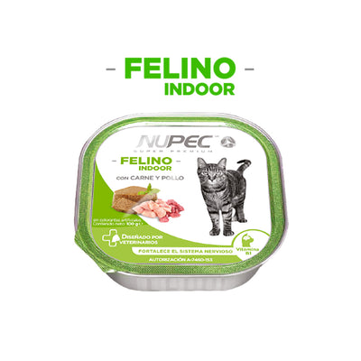 Caja x4 pz Nupec Alimento Humedo para Gato Indoor