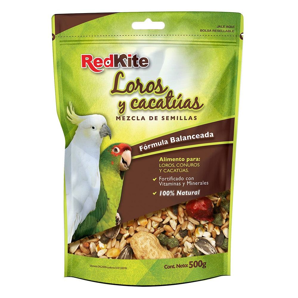 MEZCLA DE SEMILLAS P/LOROS Y CACATUAS 500G FL4013