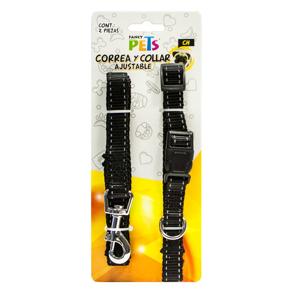 COLLAR CH C/CORREA C/BANDAS REFLEJANTES FL8710