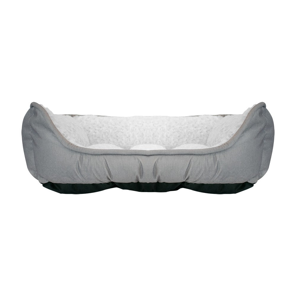 CAMA DE PELUCHE GRIS C/BLANCO LORD TX10507