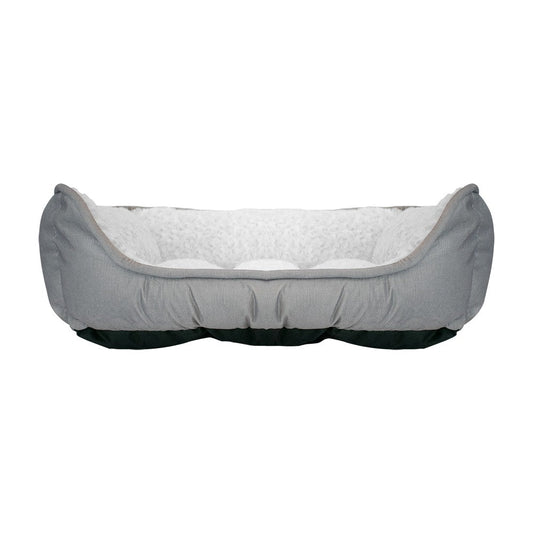 CAMA DE PELUCHE GRIS C/BLANCO LORD TX10507